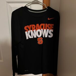 Men’s black Nike dri-fit Syracuse University shirt, size small